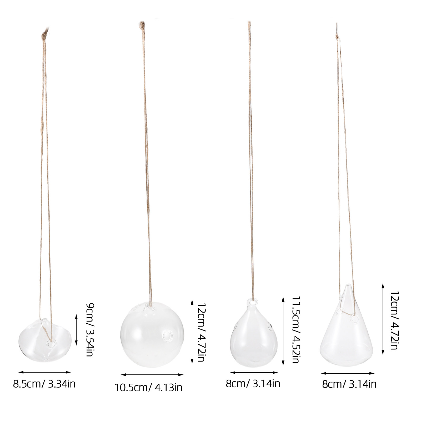 4Pcs Glass Hanging Planters Hy - Propagation Station Vase review and price
